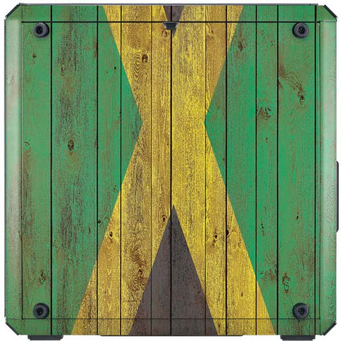 Jamaican Flag Dark Wood Cooler Master MasterBox Q300L Mini Tower Skin