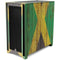 Jamaican Flag Dark Wood Corsair 4000D Tempered Glass Mid-Tower ATX Case Skin
