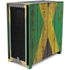 Jamaican Flag Dark Wood Corsair 4000D Tempered Glass Mid-Tower ATX Case Skin