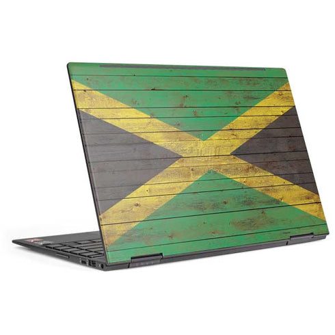 Jamaican Flag Dark Wood HP Envy Skin