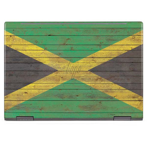 Jamaican Flag Dark Wood HP Envy Skin