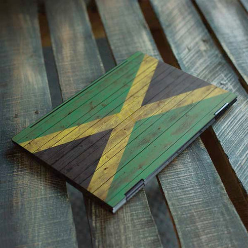 Jamaican Flag Dark Wood HP Envy Skin