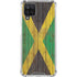 Jamaican Flag Dark Wood Galaxy A12 Clear Case