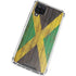 Jamaican Flag Dark Wood Galaxy A12 Clear Case