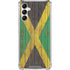 Jamaican Flag Dark Wood Galaxy A14 5G Clear Case