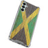 Jamaican Flag Dark Wood Galaxy A15 5G Clear Case