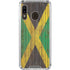 Jamaican Flag Dark Wood Galaxy A30 Clear Case