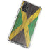 Jamaican Flag Dark Wood Galaxy A32 5G Clear Case