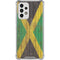 Jamaican Flag Dark Wood Galaxy A33 5G Clear Case
