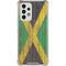 Jamaican Flag Dark Wood Galaxy A53 5G Clear Case