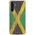 Jamaican Flag Dark Wood Galaxy A54 5G Clear Case