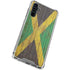 Jamaican Flag Dark Wood Galaxy A54 5G Clear Case