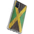 Jamaican Flag Dark Wood Galaxy A71 5G Clear Case