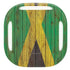 Jamaican Flag Dark Wood Galaxy Buds Live Skin