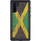 Jamaican Flag Dark Wood Galaxy Note 10 Waterproof Case