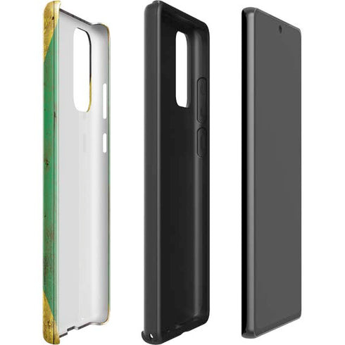 Jamaican Flag Dark Wood Galaxy Note20 5G Pro Case