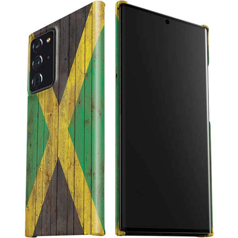 Jamaican Flag Dark Wood Galaxy Note20 Ultra 5G Lite Case