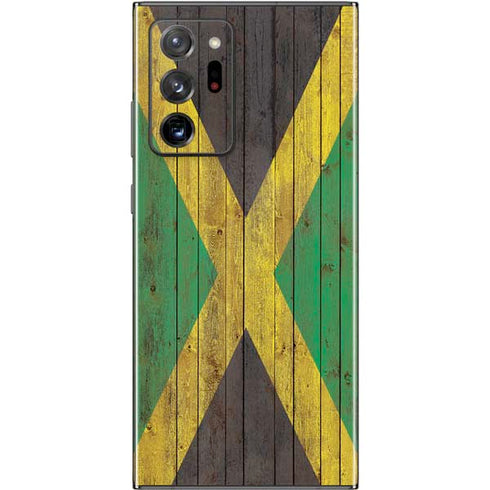 Jamaican Flag Dark Wood Galaxy Note20 Ultra 5G Skin