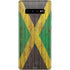 Jamaican Flag Dark Wood Galaxy S10 Plus Skin