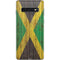 Jamaican Flag Dark Wood Galaxy S10 Skin