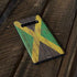 Jamaican Flag Dark Wood Galaxy S10 Skin