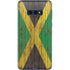 Jamaican Flag Dark Wood Galaxy S10e Skin