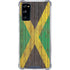 Jamaican Flag Dark Wood Galaxy S20 FE Clear Case