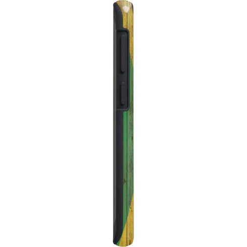 Jamaican Flag Dark Wood Galaxy S20 Pro Case