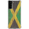 Jamaican Flag Dark Wood Galaxy S21 FE Clear Case