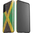 Jamaican Flag Dark Wood Galaxy S21 FE Pro Case
