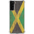 Jamaican Flag Dark Wood Galaxy S21 Plus 5G Clear Case