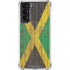 Jamaican Flag Dark Wood Galaxy S22 Clear Case
