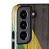Jamaican Flag Dark Wood Galaxy S22 Plus Pro Case