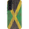 Jamaican Flag Dark Wood Galaxy S22 Pro Case