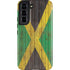 Jamaican Flag Dark Wood Galaxy S22 Pro Case