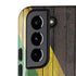 Jamaican Flag Dark Wood Galaxy S22 Pro Case