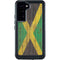 Jamaican Flag Dark Wood Galaxy S23 Plus Waterproof Case