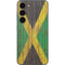 Jamaican Flag Dark Wood Galaxy S23 Skin