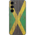 Jamaican Flag Dark Wood Galaxy S23 Skin