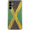 Jamaican Flag Dark Wood Galaxy S24 Plus Clear Case