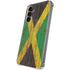 Jamaican Flag Dark Wood Galaxy S24 Plus Clear Case
