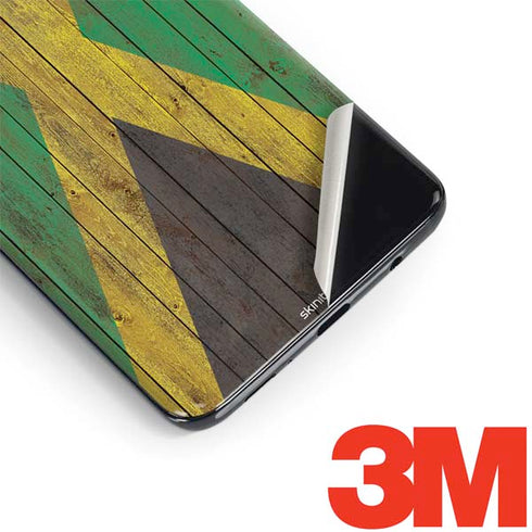 Jamaican Flag Dark Wood Galaxy S9 Plus Skin