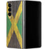 Jamaican Flag Dark Wood Galaxy Z Fold4 5G Skin