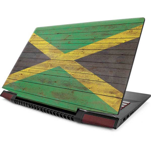 Jamaican Flag Dark Wood Lenovo IdeaPad Skin