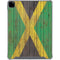 Jamaican Flag Dark Wood iPad Pro 12.9in (2020) Clear Case