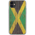 Jamaican Flag Dark Wood iPhone 11 Clear Case