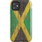 Jamaican Flag Dark Wood iPhone 11 Impact Case