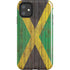 Jamaican Flag Dark Wood iPhone 11 Impact Case