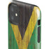 Jamaican Flag Dark Wood iPhone 11 Impact Case