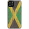 Jamaican Flag Dark Wood iPhone 11 Pro Clear Case